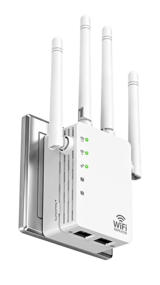 RAGOAT SignalMax 1200 white dual-band WiFi extender front view