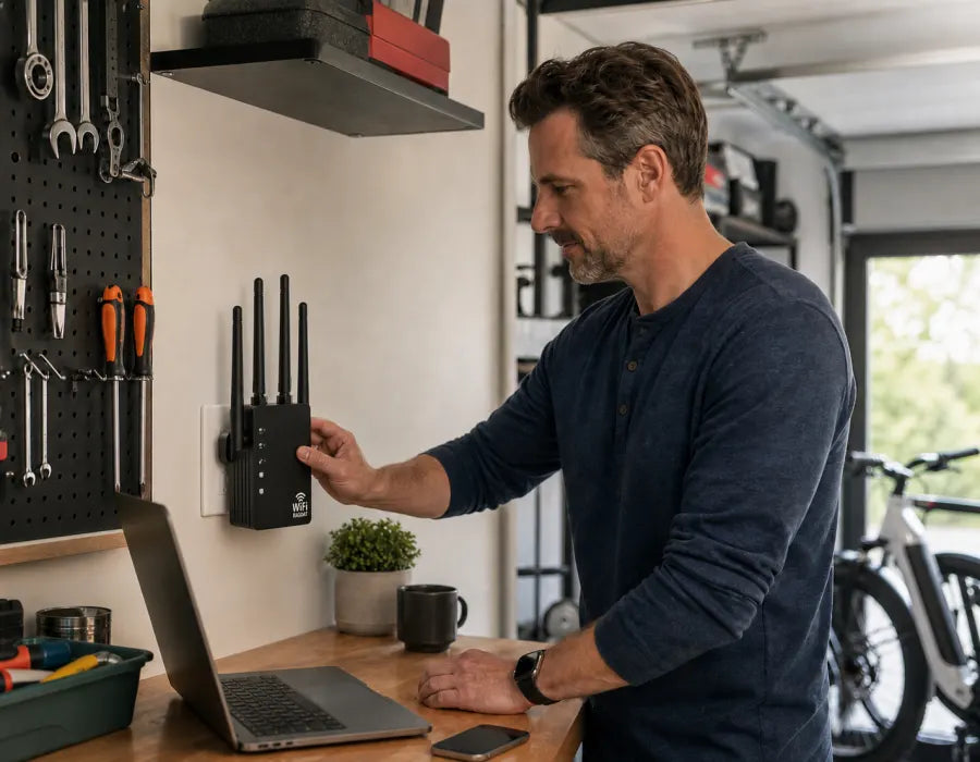 Garage with improved WiFi reach